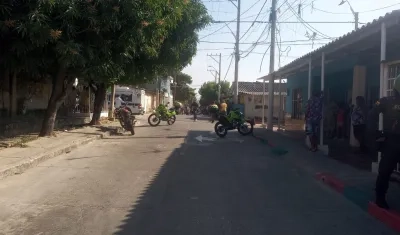 Escena del crimen en El Bosque. 