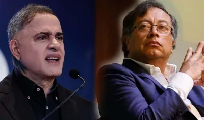 Tarek William Saab, Fiscal General de Venezuela, y Gustavo Petro, Presidente de Colombia.