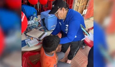 Jornada de vacunación en Barranquilla. 