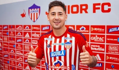 Guillermo Paiva, delantero paraguayo del Junior.