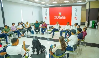 Reunión de la Gobernación del Atlántico con los jóvenes del departamento.