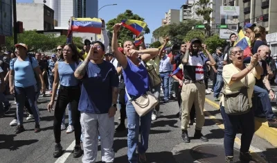 Manifestaciones de venezolanos. Imagen de referencia
