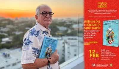 “Historia del carnaval de Santa Marta. Fugaz esplendor de una fiesta aristocrática y popular”, del escritor Edgar Rey Sinning.