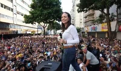 María Corina Machado, líder opositora venezolana.