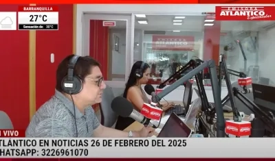 Transmisión de Atlántico en Noticias.