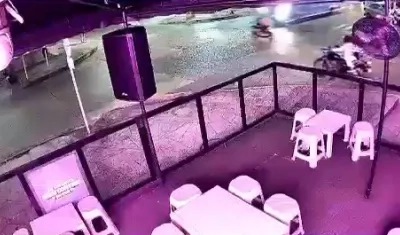 Momento en que ocurrió el accidente. 