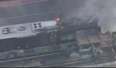 Imagen del accidente.