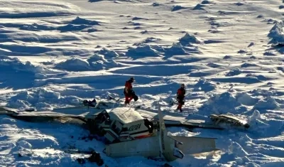 Avioneta accidentada en Alaska. 