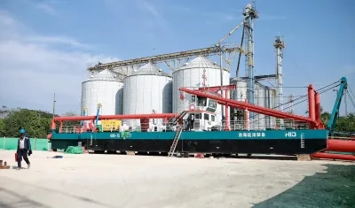 La nueva draga adquirida por Cormagdalena. 