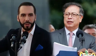 Nayib Bukele y Gustavo Petro.