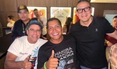 El Alcalde de Cúcuta, Jorge Acevedo, presenció el concierto de Shakira este jueves.