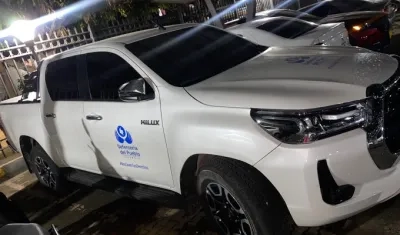 Camioneta robada esta mañana en La Guajira. 