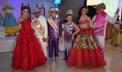 Los reyes del Carnaval durante el evento.