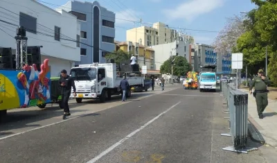 Carrera 44 entre calles 74 y 72.