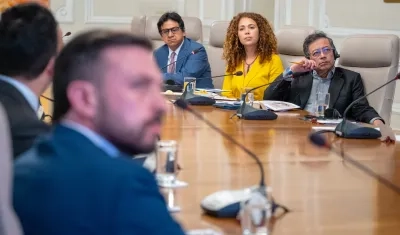 Imagen de la reunión en la Casa de Nariño.