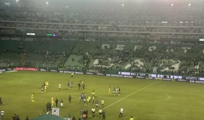 Disturbios en el estadio Palmaseca. 
