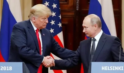 El Presidente estadounidense, Donald Trump y su homólogo ruso, Vladimir Putin.