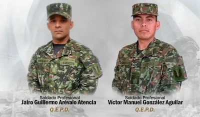 Los dos soldados profesionales.