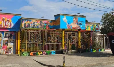 Fachada de Juan Ruiz Manjarrés, del barrio San Felipe, ganadora del primer puesto. 