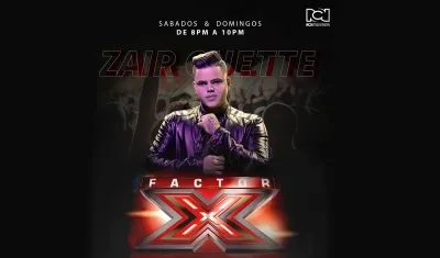Zair Guette cuando se presentó en Factor X. 