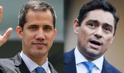 Los opositores Juan Guaidó y Carlos Vecchio. 