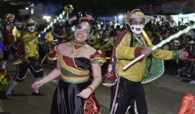 Garabato Marco Fidel Suárez en el desfile de la Guacherna.