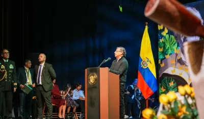 El Presidente Gustavo Petro. 