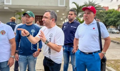 Imagen de la inspección liderada por el secretario de Seguridad, Yesid Turbay.