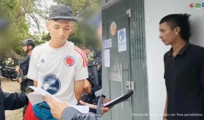 Los capturas de los dos jóvenes fue mediante orden judicial. 