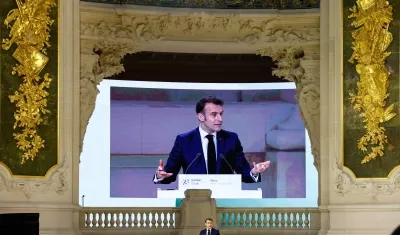 Emmanuel Macron, presidente de Francia. 