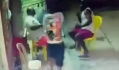 Momento del ataque a bala.