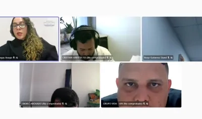 Yesid De Jesús Flores Benavides, alias ‘El beso’ en audiencia de medida de aseguramiento. 