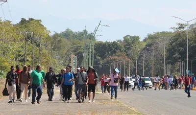 Imagen de referencia de migrantes.