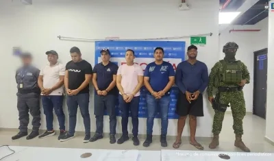Capturados por presuntamente pertenecer a la red de narcotráfico.
