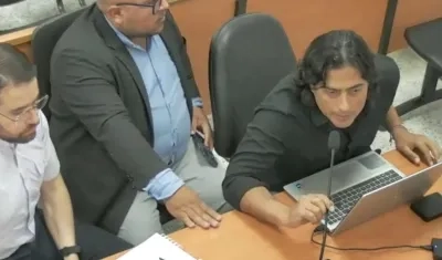 Nicolás Petro en audiencia preparatoria a juicio. 