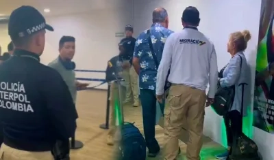 Operativos de Interpol y Migración en el aeropuerto.