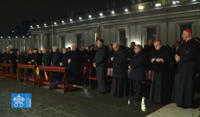 Momento de la oración.