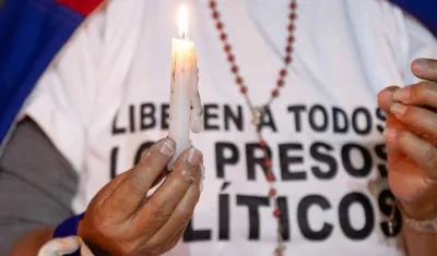 Piden libertad para los presos políticos en Venezuela.