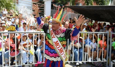 Gabriel Marriaga, el Rey Momo del Carnaval de Barranquilla 2025.