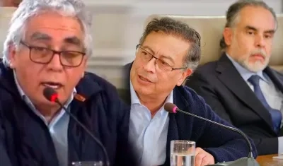 Augusto Rodríguez, Gustavo Petro y Armando Benedetti.