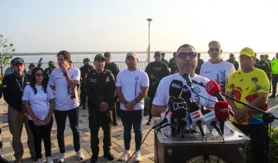 Aspecto de la rueda de prensa de las medidas de seguridad y logística para Carnaval.