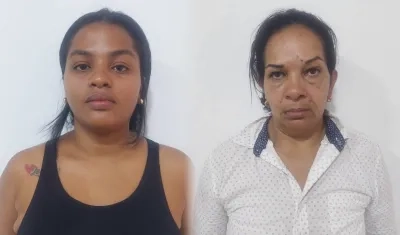 Maryvi Angulo Isaza y Ángela María Pedraza.