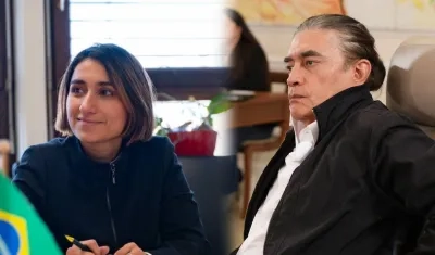 Laura Sarabia y Gustavo Bolívar.