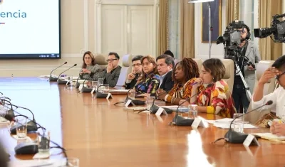 Imagen del Consejo de Ministros, donde se encontraba Laura Sarabia.