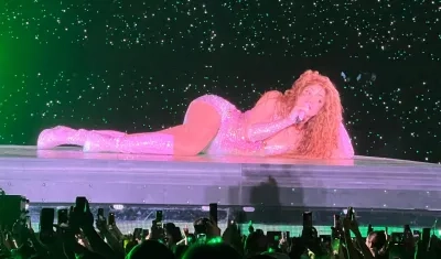 Shakira en el segundo día de concierto en el estadio Metropolitano de Barranquilla.