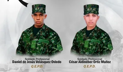 Los soldados muertos.