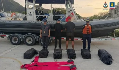 Dos personas capturadas. 