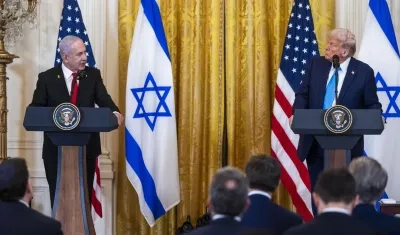 El presidente estadounidense, Donald Trump, y el primer ministro israelí, Benjamin Netanyahu.