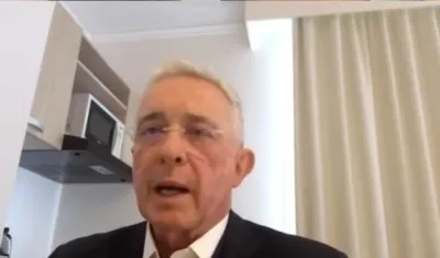 Álvaro Uribe durante el juicio oral.