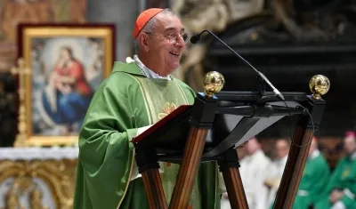 El cardenal Angelo de Donatis, Penitenciario Mayor.